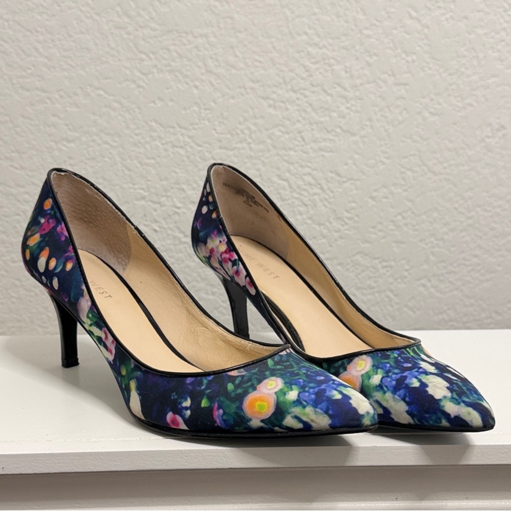 Nine West Vibrant Floral Heels